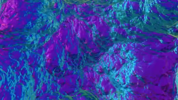 三维渲染彩色流体设计 — 图库视频影像