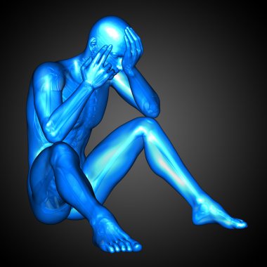 3D render Medikal illüstrasyon insan anatomi 