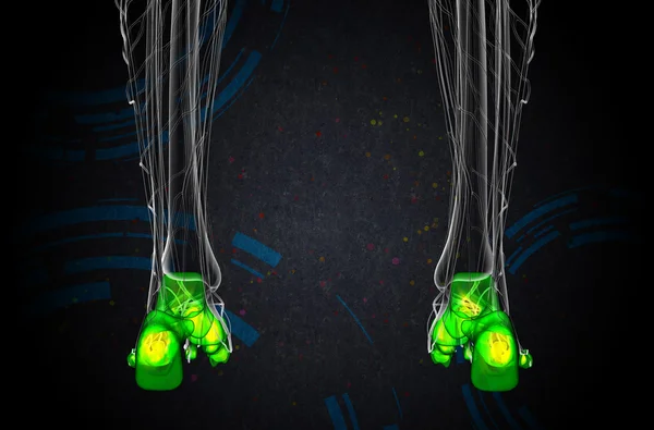 3D göra medicinsk illustration av fot ben — Stockfoto