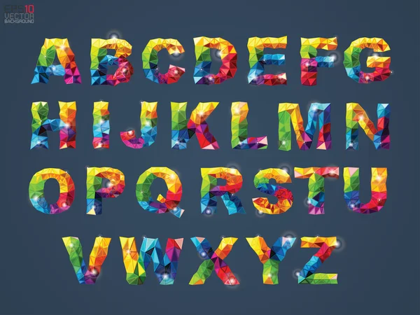 Vektorillustration eines Alphabets auf Hintergrund — Stockvektor