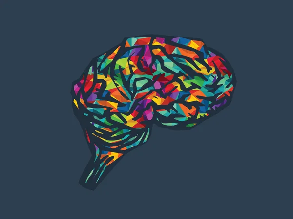Illustration vectorielle d'une icône du cerveau — Image vectorielle