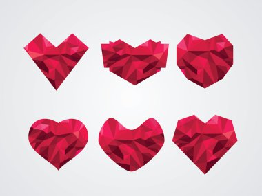 Kalp simgesinin vektör illüstrasyonu