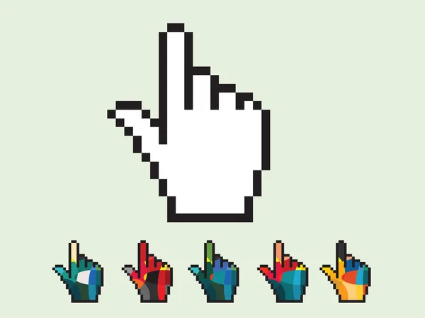 Illustration vectorielle de l'icône de la main — Image vectorielle