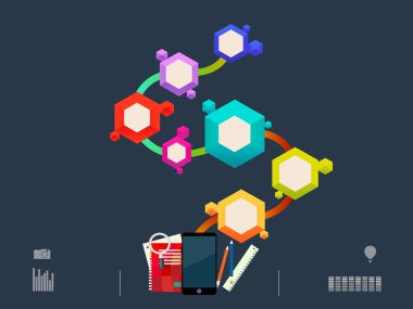 vektör çizim renkli daire