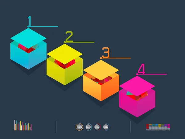 Vectorillustratie van kleurrijke driehoek — Stockvector