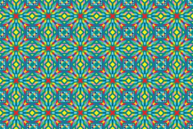 Kusursuz desen geometrik şekillerle tasarımı tekrarlıyor.