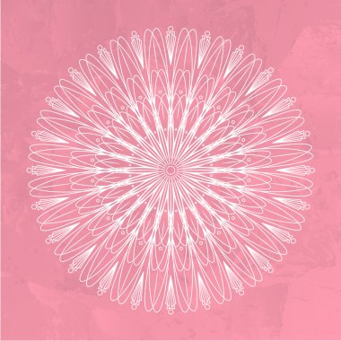 Dekoratif yuvarlak soyut desen