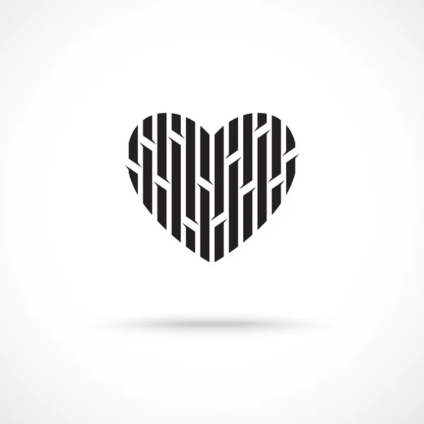 Simbolo cuore — Vettoriale Stock
