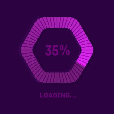 Web preloader. Yükleme çubuğu.