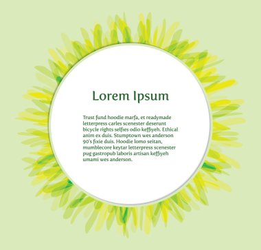 Zarif çiçek çerçevesi