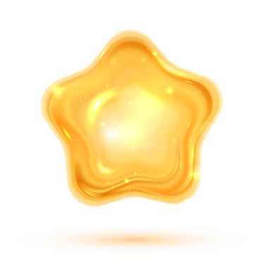 parlak 3d yıldız vektör çizim