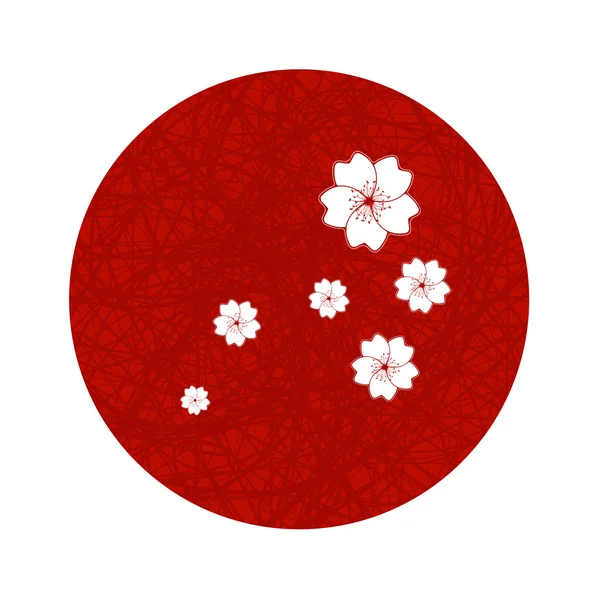 Cherry blossom. Sakura flower vector illustration. — Stock Vector