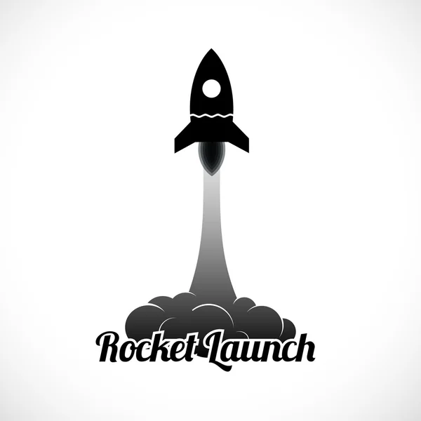 Rocket launch icon. — Stock Vector