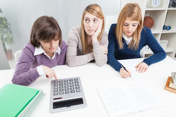Group of Teenage students Girls Royalty Free Stock Images