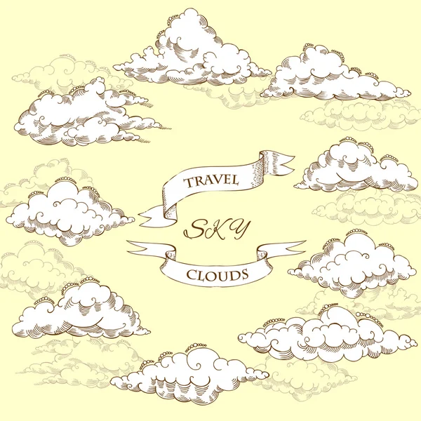 Background with Clouds — Stock Vector
