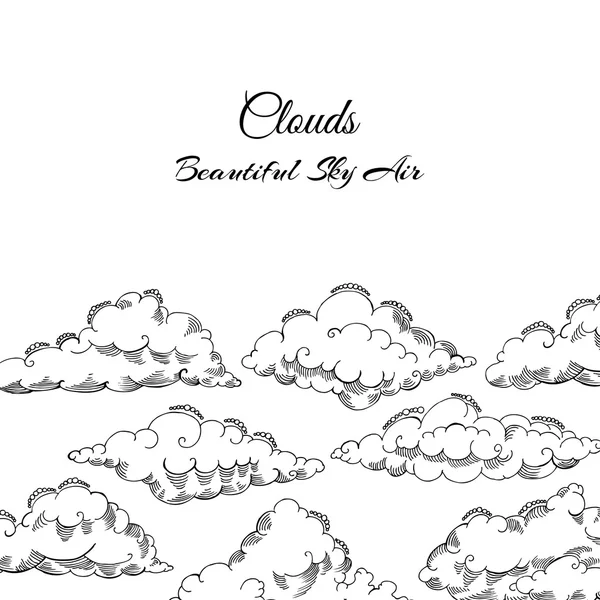 背景与云 — 图库矢量图片