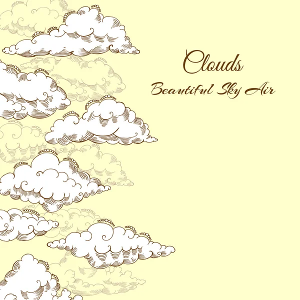 Fondo con nubes — Archivo Imágenes Vectoriales