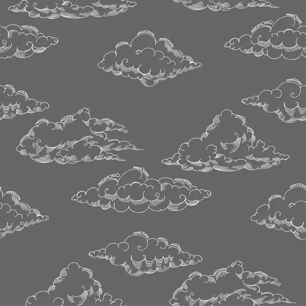 Nuages sans couture Patt-05 — Image vectorielle