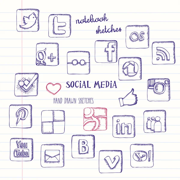 Social media icons set