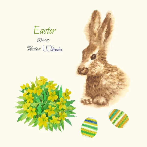 Fondo de Pascua con conejo — Archivo Imágenes Vectoriales