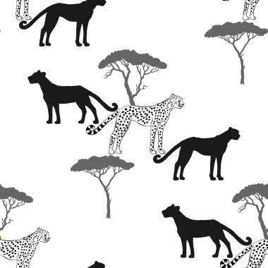 Savana hayvanlar-05 ile Seamless Modeli