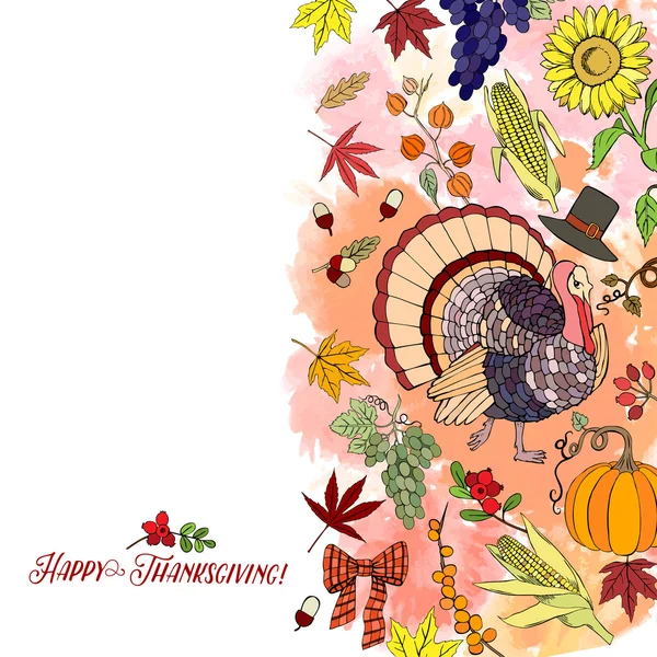 Thanksgiving day celebration — Stock Vector