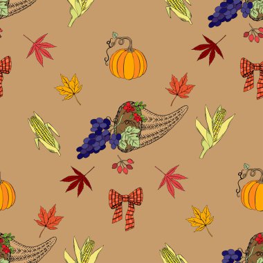 Dikişsiz desen Şükran günü