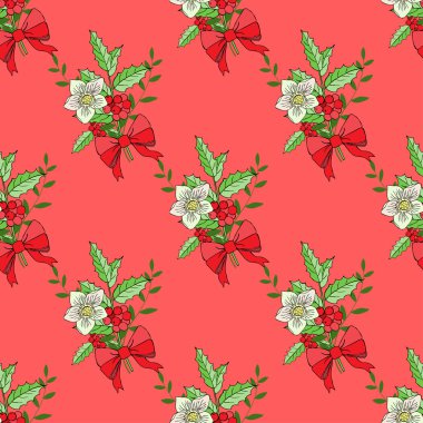 Noel dekorasyonu ile Seamless Modeli