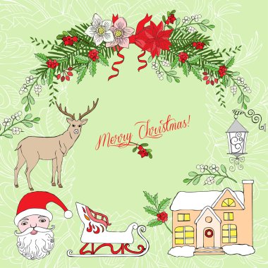 arka plan christmas dekorasyon ile
