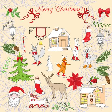 arka plan christmas dekorasyon ile