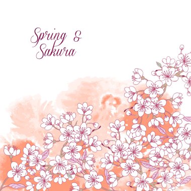 Sakura ile arka plan