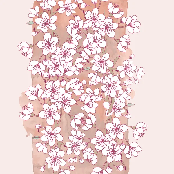 Background with sakura — Stock Vector