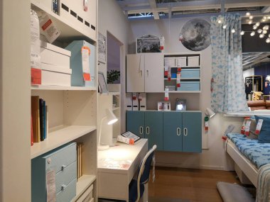 Kasım, 2020 Samara. IKEA mağazasının içi