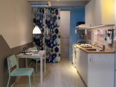 Kasım, 2020 Samara. IKEA mağazasının içi