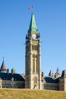 Peace tower  in Ottawa, Canada clipart