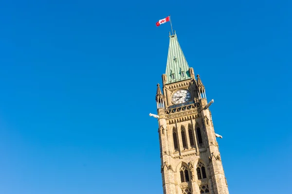 Primer plano de la torre de paz en Ottawa, Canadá —  Fotos de Stock