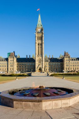Parliament building in Ottawa, Canada clipart