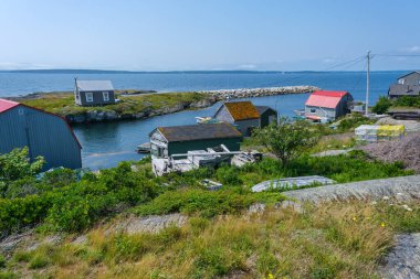 Lunenburg Bölgesindeki Blue Rocks topluluğu, Nova Scotia, Kanada