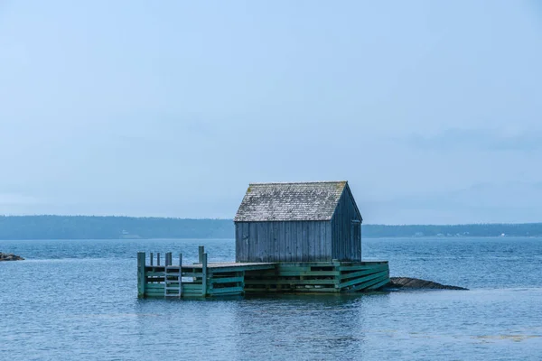 Capanna Dei Pescatori Nella Comunità Blue Rocks Nuova Scozia Canada — Foto Stock