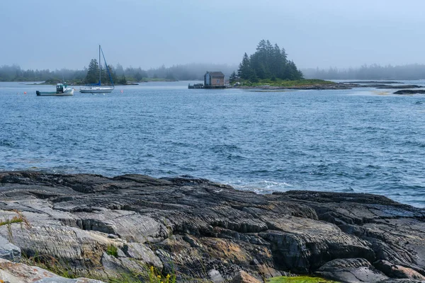 Village Blue Rocks Dans District Lunenburg Nouvelle Écosse Canada — Photo