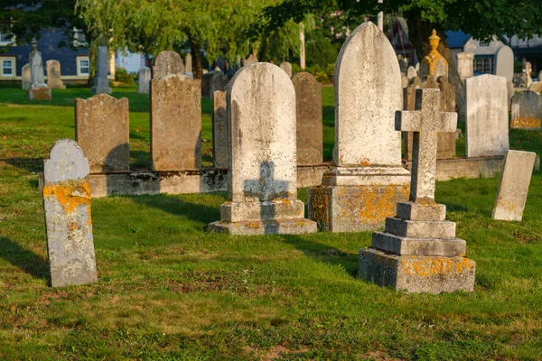 Tombtones Hillcrest Cemetery Lunenburg Nova Scotia Canadá —  Fotos de Stock
