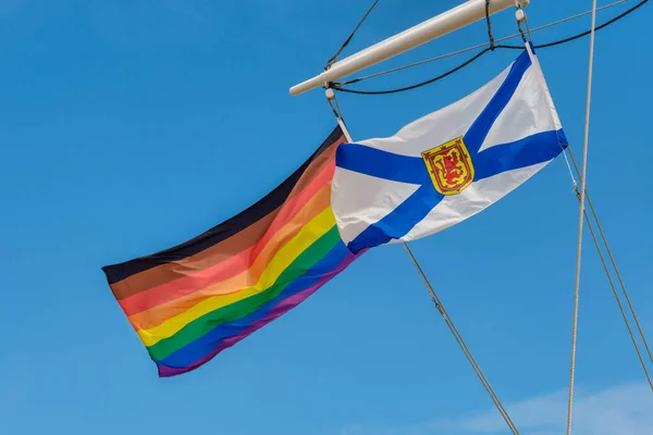 Bandera Nueva Escocia Bandera Gay Lgbt Halifax — Foto de Stock