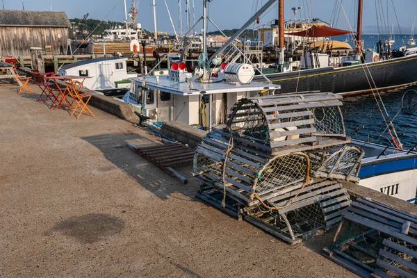 Lunenburg Nova Scotia Canada August 2021 Lobster Traps Harbourfront — Stock Photo, Image