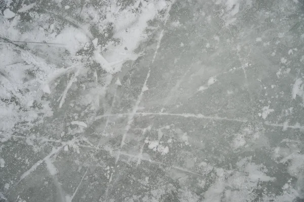 Texture di ghiaccio sulla pista di pattinaggio all'aperto — Foto Stock