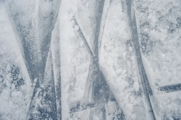 Ijs textuur op openlucht ijsbaan — Stockfoto