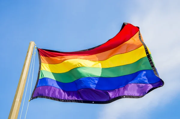 Homosexuelle Regenbogenfahne — Stockfoto