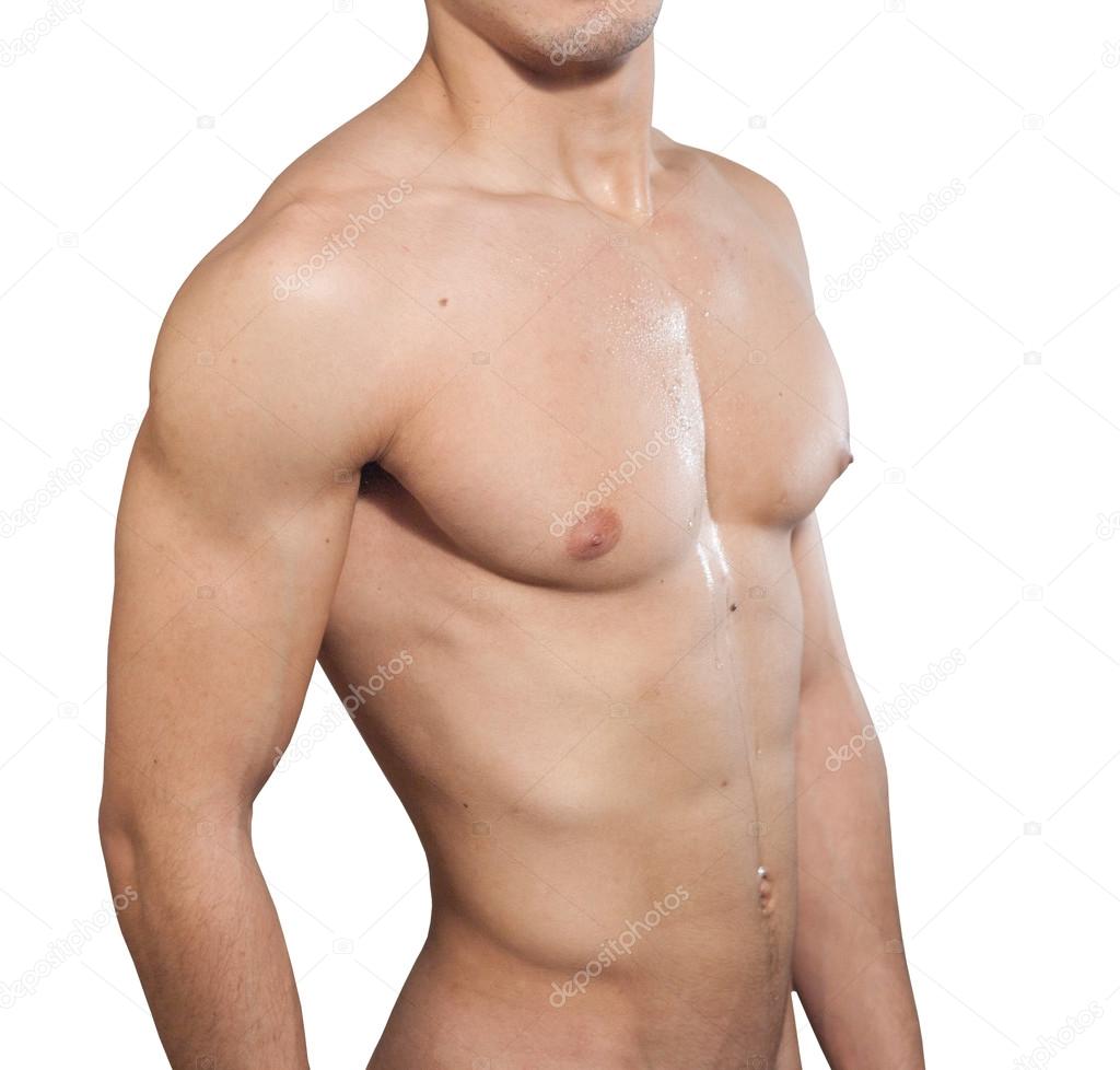 Male chest - Stock Photo, Image. 