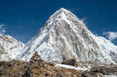 Pumori mountain in Everest region clipart