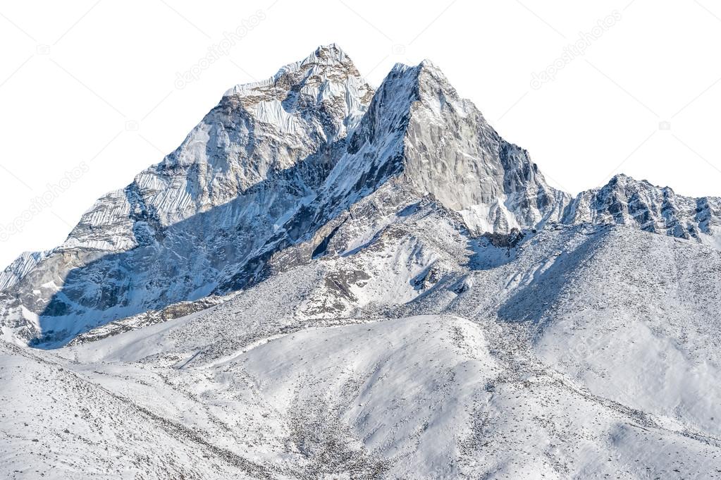 Snowy peak  isolated