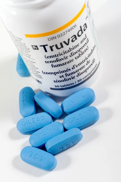 Truvada pilules utilisées pour la prophylaxie pré-exposition au VIH (PrEP ). — Photo